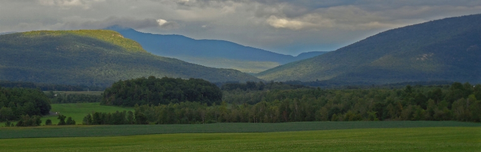 Green mountains vermont peaceful haze Photo