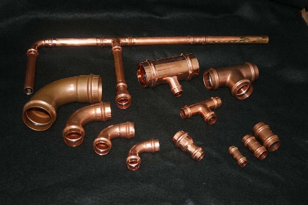 Stainless steel fittings copper Photo