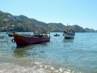 Sea water sky boat Photo