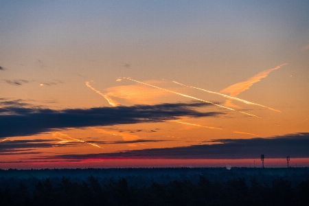 Dawn sky clouds landscape Photo