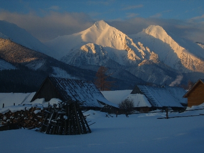 Slovakia mountains winter morning Photo