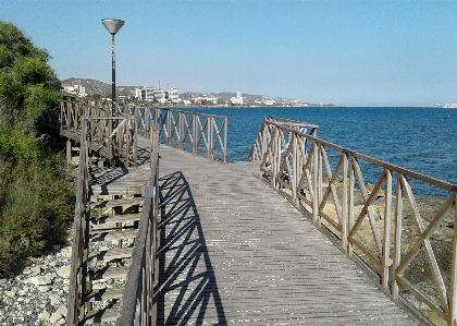 Sky sea path walking Photo