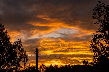 Sunset sky clouds landscape Photo