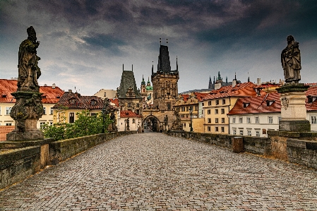 Prague cloud sky building Photo