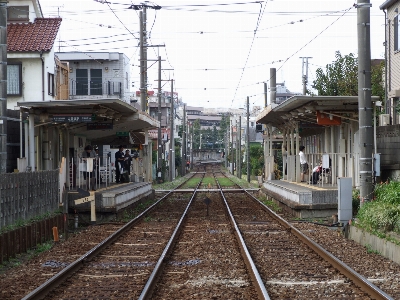 Railroad railway station people Photo