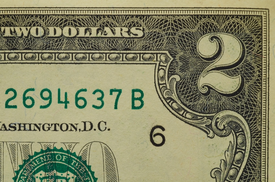 Banknote font cash currency