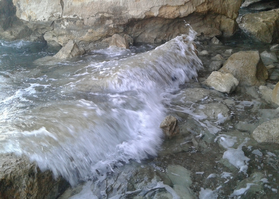 Rocks rocky water bedrock