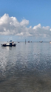 Beach sea land cloud Photo