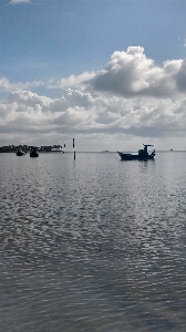 Beach sea land cloud Photo