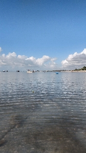 Beach sea land cloud Photo