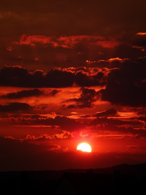 Pôr do sol Índia nuvem céu