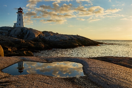 Cloud water lighthouse sky Photo