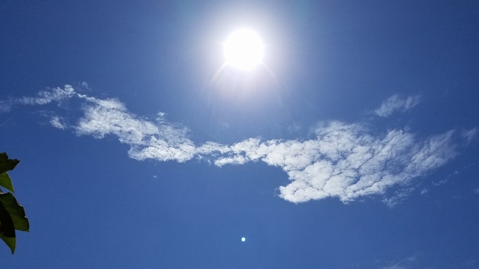 太陽 空 白い雲
 クラウド