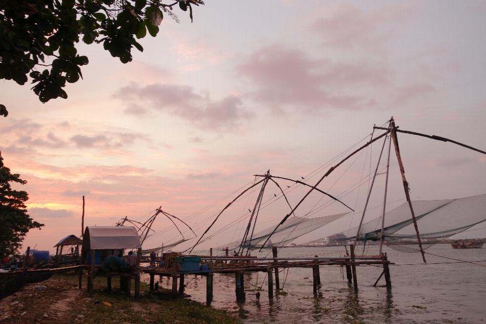 Inde entraîneur
 filet de pêche
 nuage