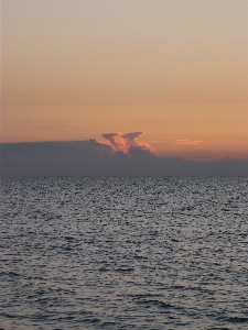 海 日没 波 クラウド 写真