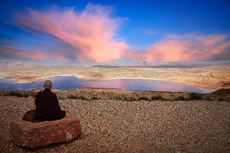 Lake cloud sky water Photo