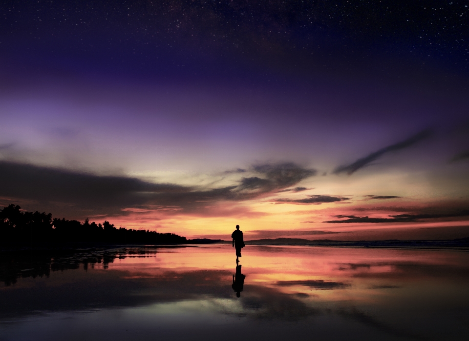 Monk buddhist theravada buddhism sky mirror