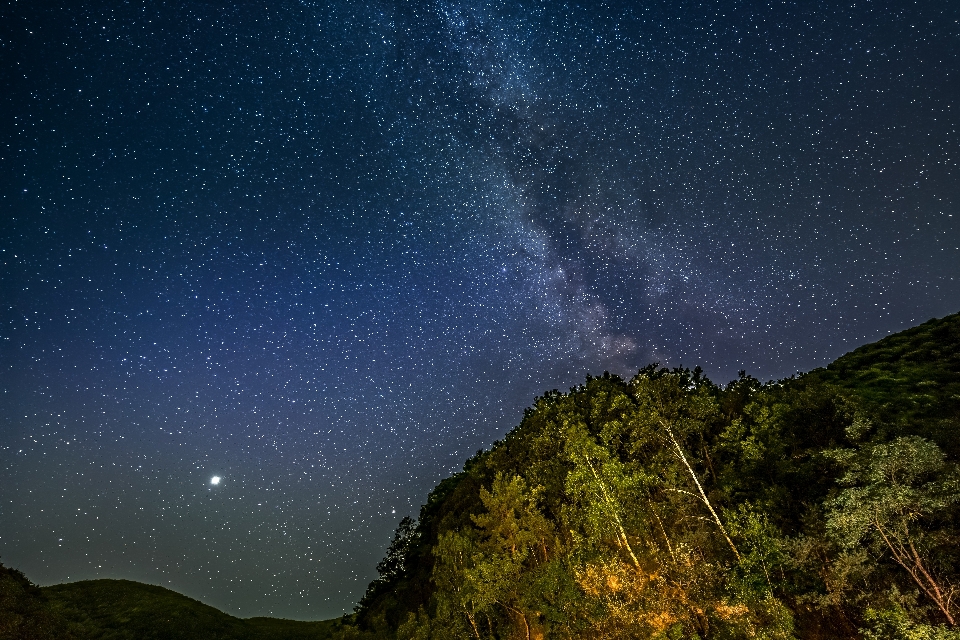 Cielo stelle via lattea
 giove