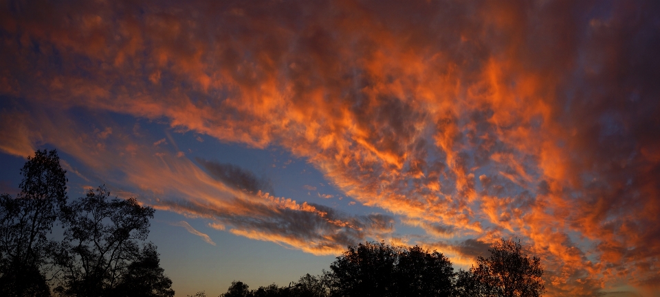 Nube atardecer rosa cielo