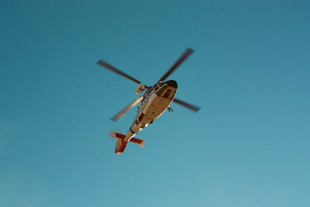 Helicopter flying sky propeller Photo