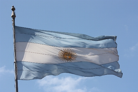 Flag waving argentina wind Photo