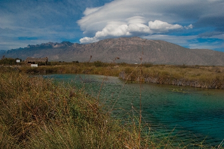 Cuatrocienegas coahuila mexico poza azul Photo