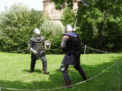 Combat in armor fifteenth century knight armed Photo