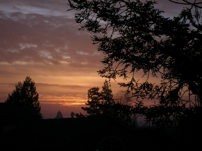 Sunset suburban cloud sky Photo