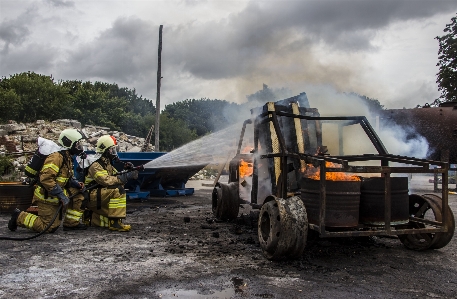 Denmark firefighters wheel cloud Photo