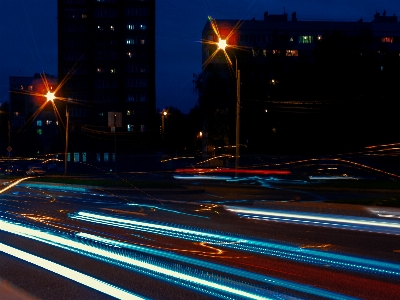 Foto Gambar-gambar langit bangunan lampu jalan
