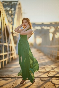 Woman shoulder flash photography people in nature Photo