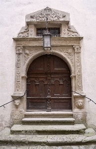 Door building stairs wood Photo