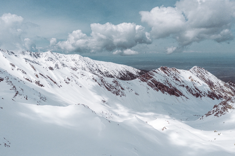 云 天空 山 雪