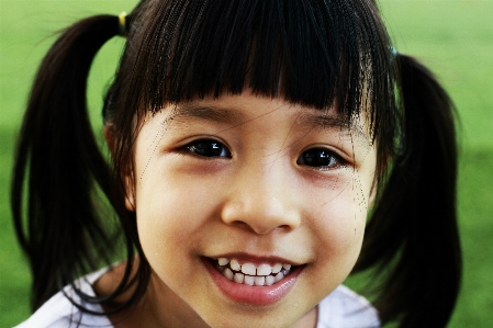 Child smile forehead nose Photo