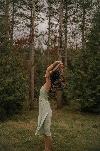 Natural plant hand shoulder Photo