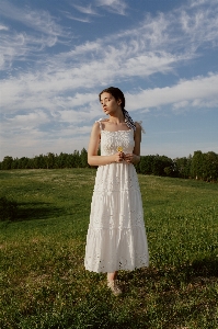 Woman hair sky cloud Photo