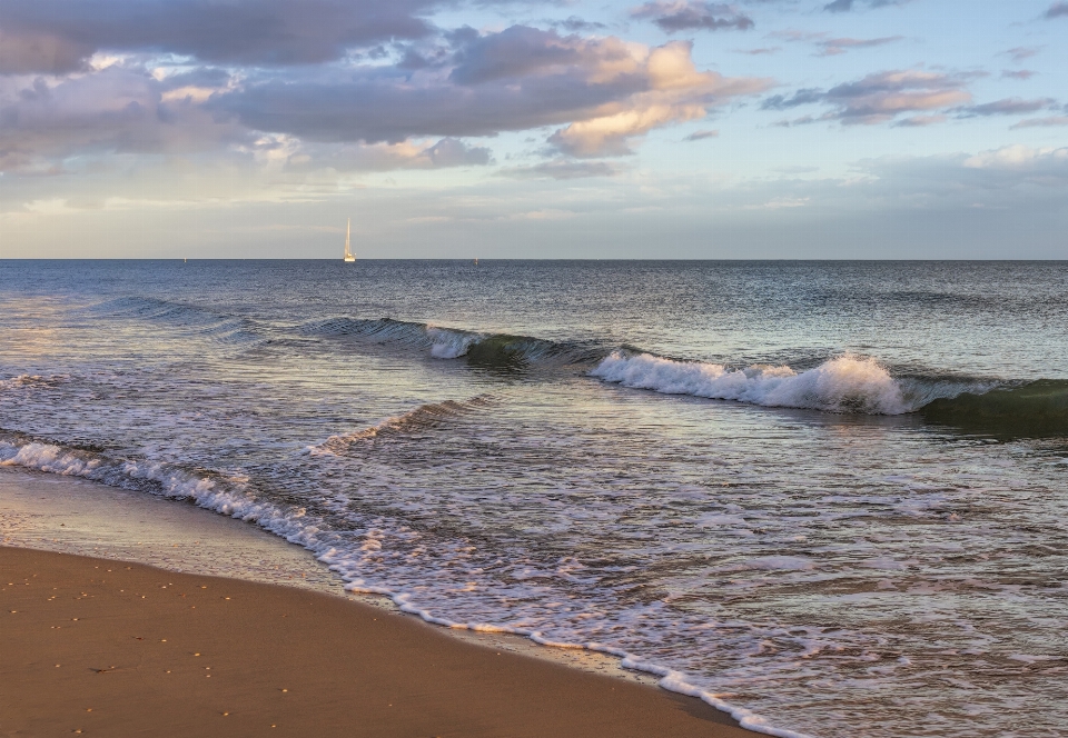 Atlantic ocean water sky cloud