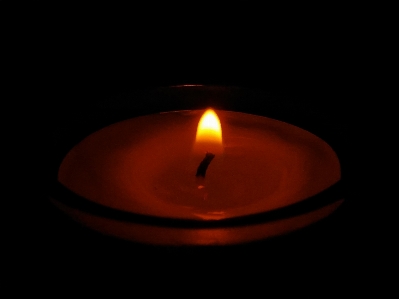 Candle fire macro photo Photo