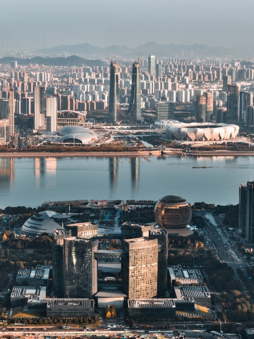 杭州
 水 超高層ビル 建物