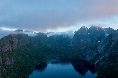 Water cloud sky mountain Photo