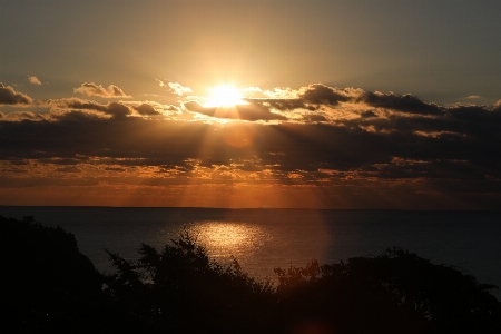 Sun cloud water sky Photo