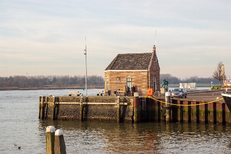 Harbor master river maassluis water Photo