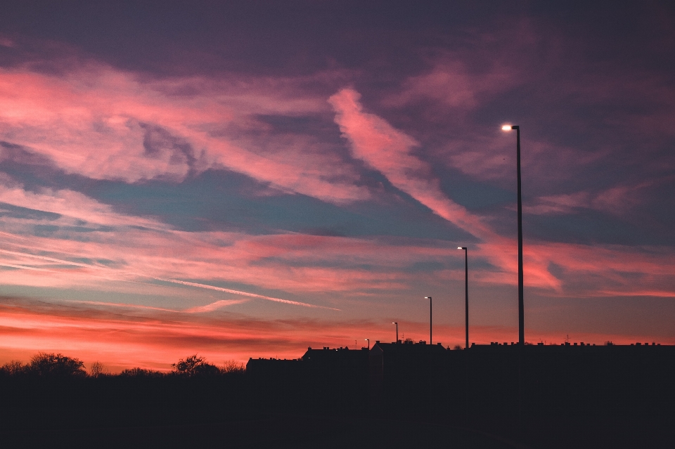 Sky cloud atmosphere afterglow