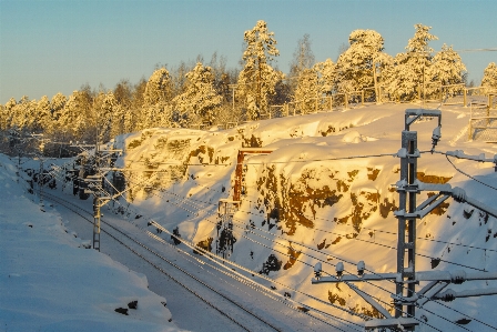 Bilder himmel anlage schnee Foto