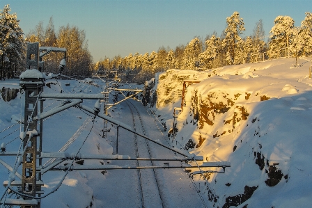 Images sky snow light Photo