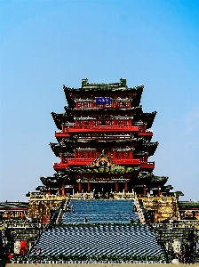 Structure sky building chinese architecture Photo