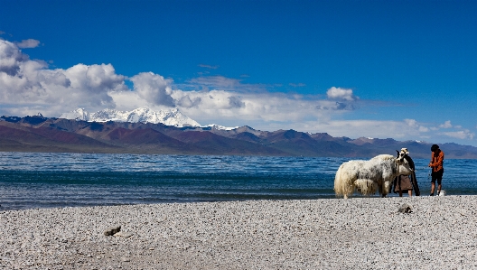 Xizang tibet lakes snow mountain Photo