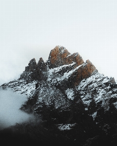 Foto Alami langit gunung lereng