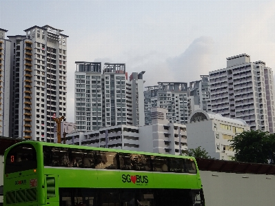 Singapore house buildings life living city street bus sky building Photo