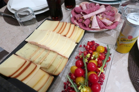 Food eat ham tableware Photo